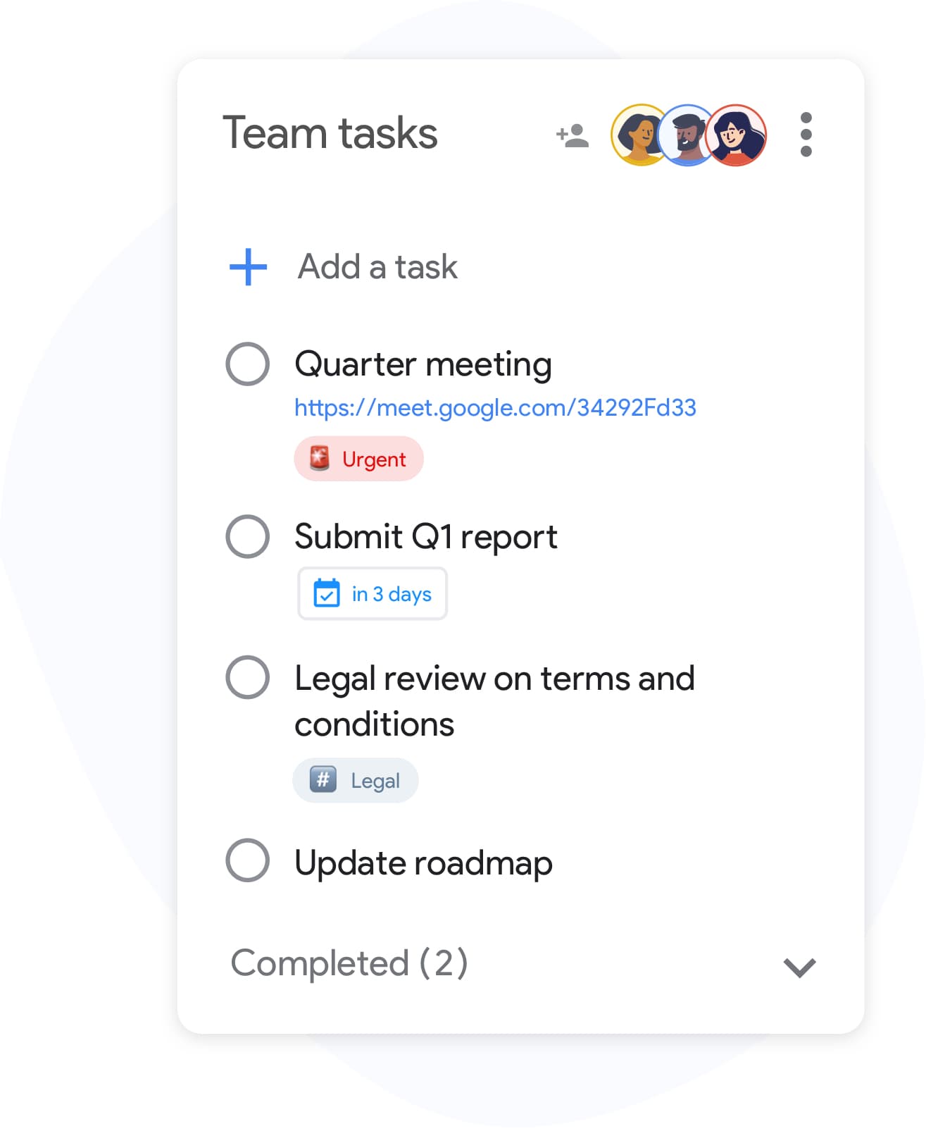 Share your Google Tasks list with anyone